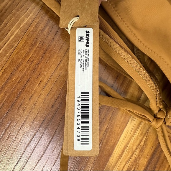 SKIMS NWT Almond Lace Up Monokini Swimsuit - Picture 4 of 6